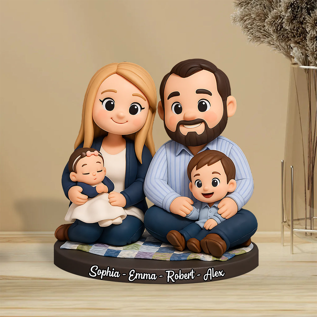 Home Sweet Home - Plaque acrylique personnalisée pour la famille