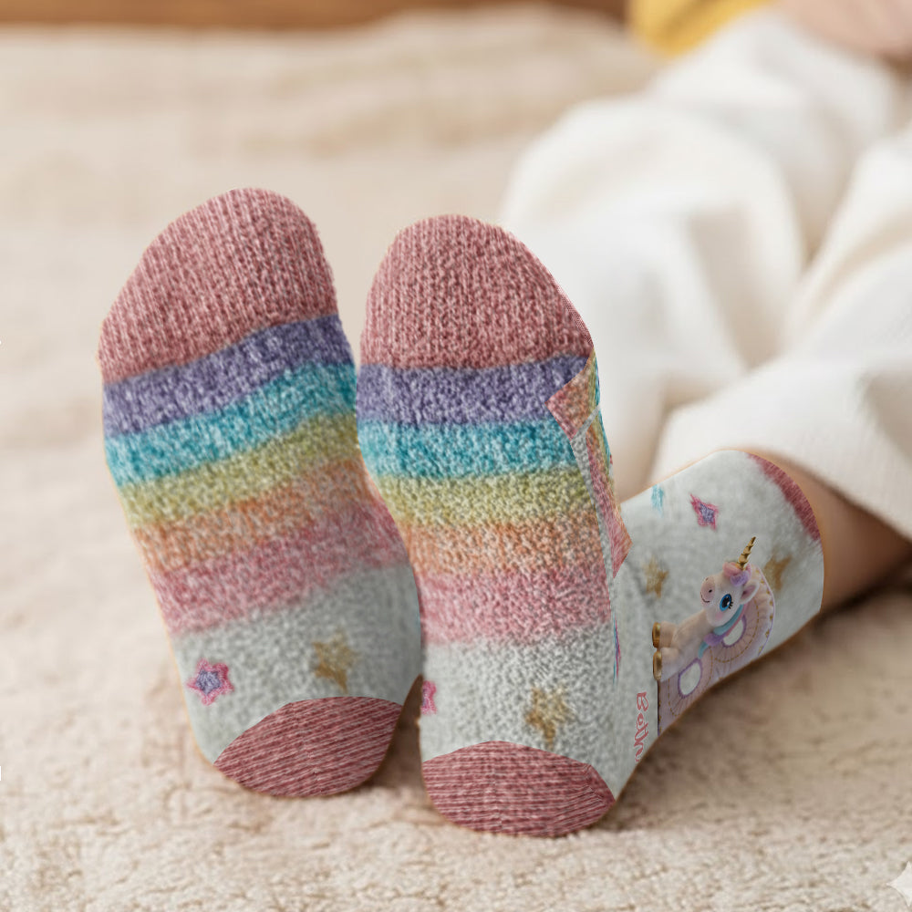 Magical Unicorn - Personalized Kid Kid Socks
