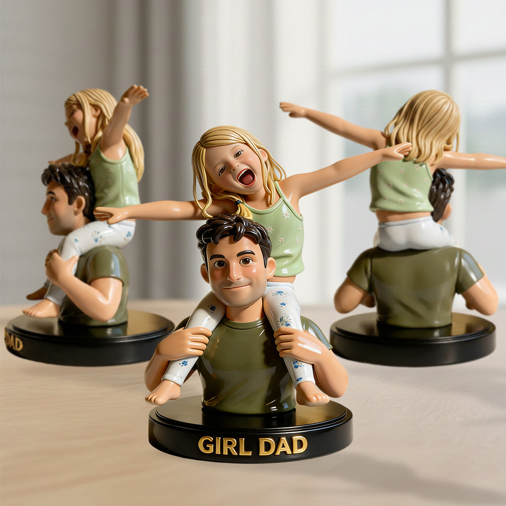 Bester Papa aller Zeiten - Personalisierte Vater Premium 3D Figur