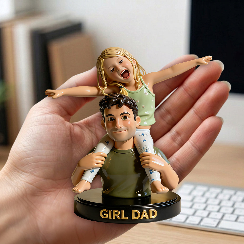 Bester Papa aller Zeiten - Personalisierte Vater Premium 3D Figur