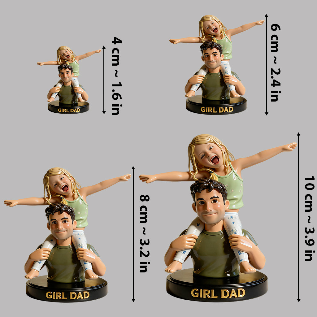 Bester Papa aller Zeiten - Personalisierte Vater Premium 3D Figur