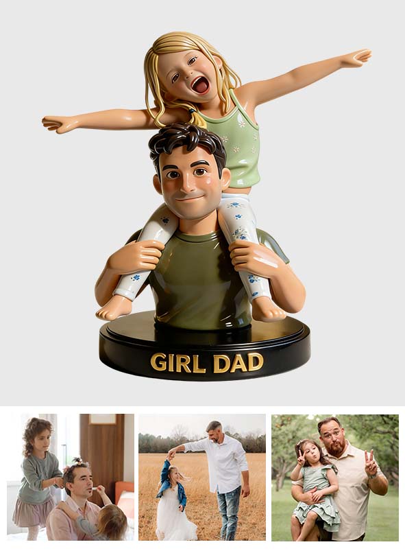 Bester Papa aller Zeiten - Personalisierte Vater Premium 3D Figur