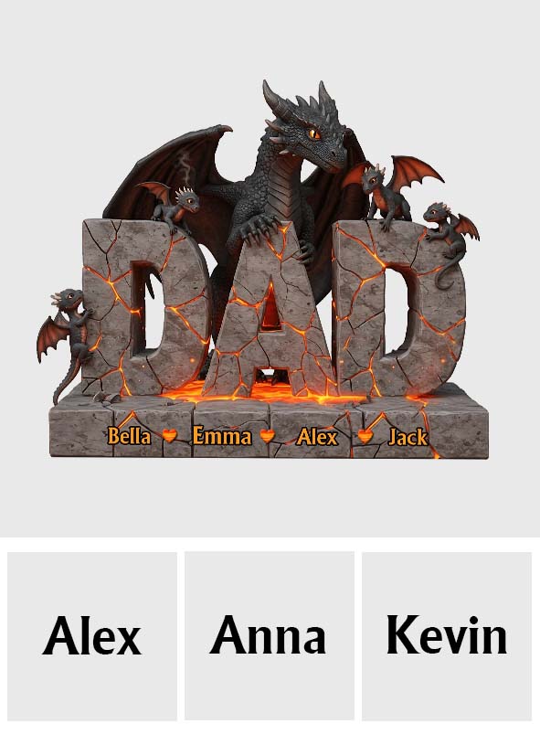 Best Dad Ever - Personalized Father Custom Shaped Acrylic Plaque
