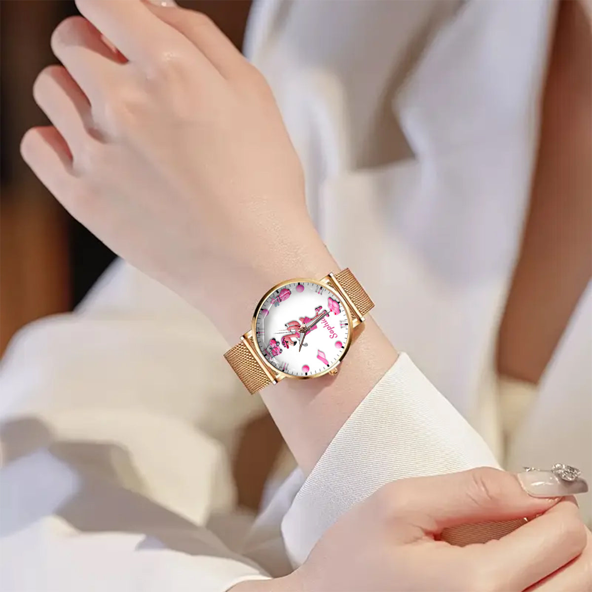 Time For Golf - Personalized Golf Women Hand Watch