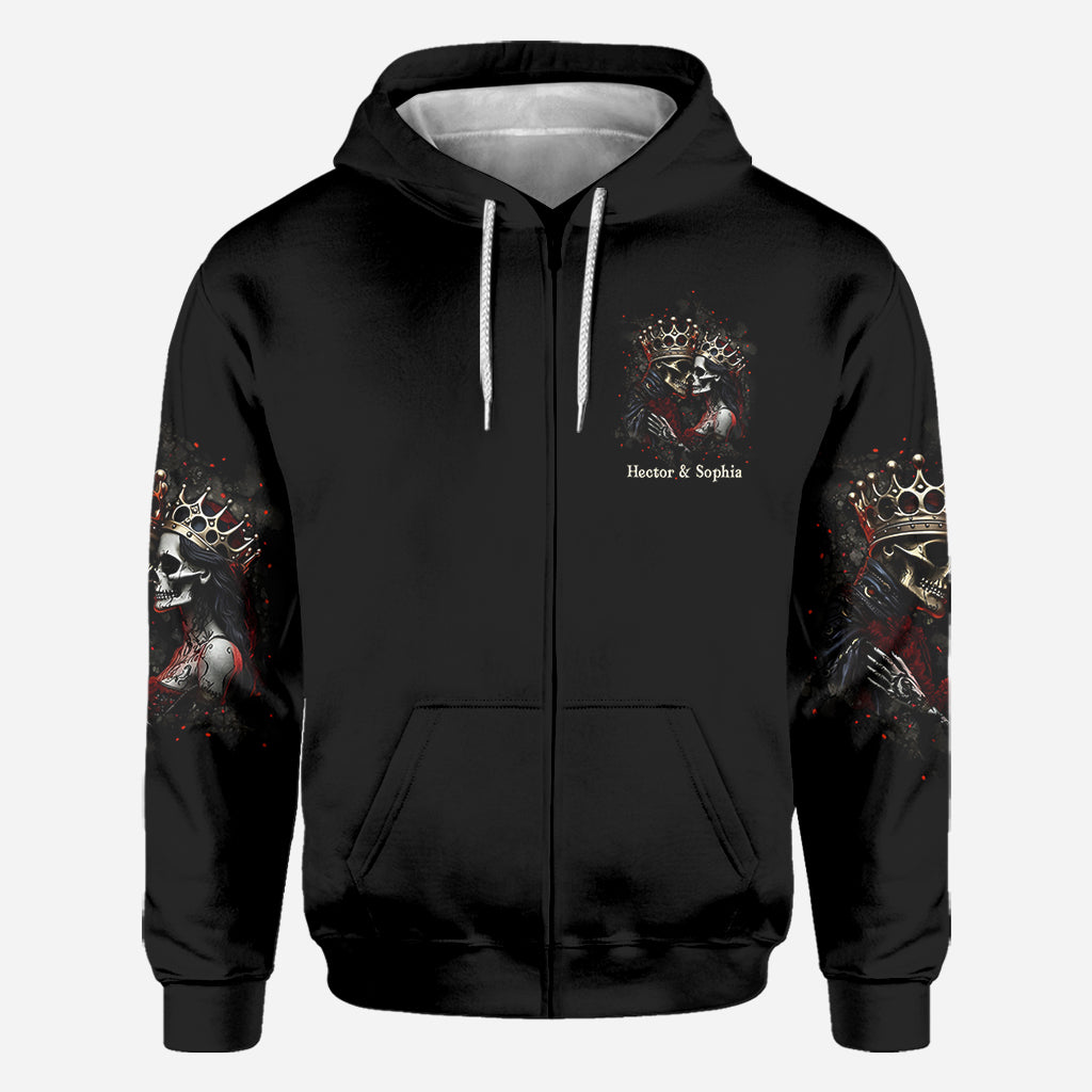 Till Death Do Us Part - Personalized Couple All Over Shirt