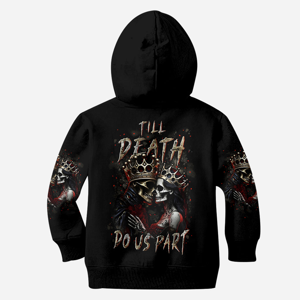 Till Death Do Us Part - Personalized Couple All Over Shirt