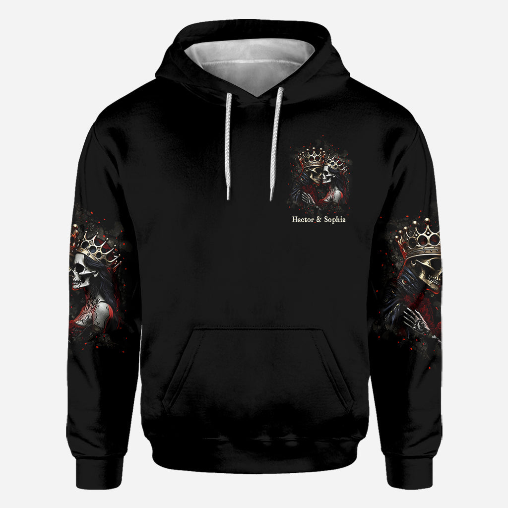 Till Death Do Us Part - Personalized Couple All Over Shirt