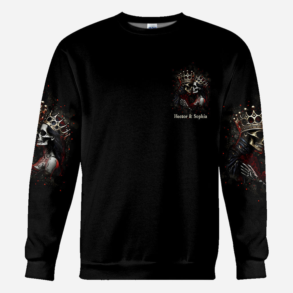 Till Death Do Us Part - Personalized Couple All Over Shirt