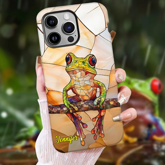 Frosch-Licht – Geschenk für Froschliebhaber – Personalisierte Handyhülle mit Frosch-Vollbilddruck
