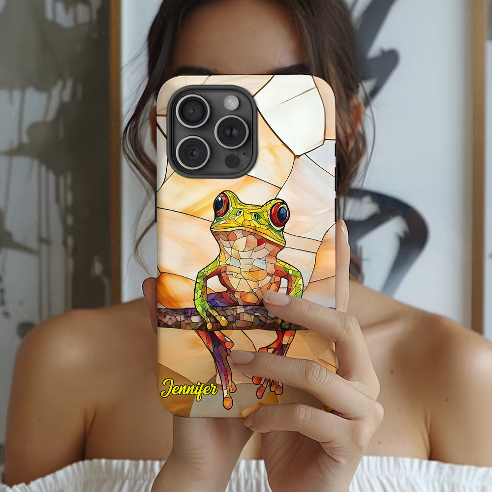 Frosch-Licht – Geschenk für Froschliebhaber – Personalisierte Handyhülle mit Frosch-Vollbilddruck