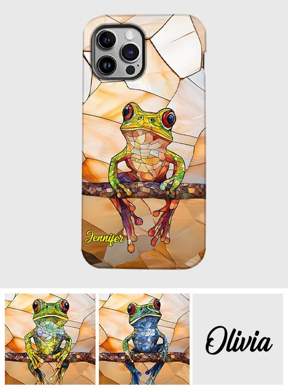 Frosch-Licht – Geschenk für Froschliebhaber – Personalisierte Handyhülle mit Frosch-Vollbilddruck