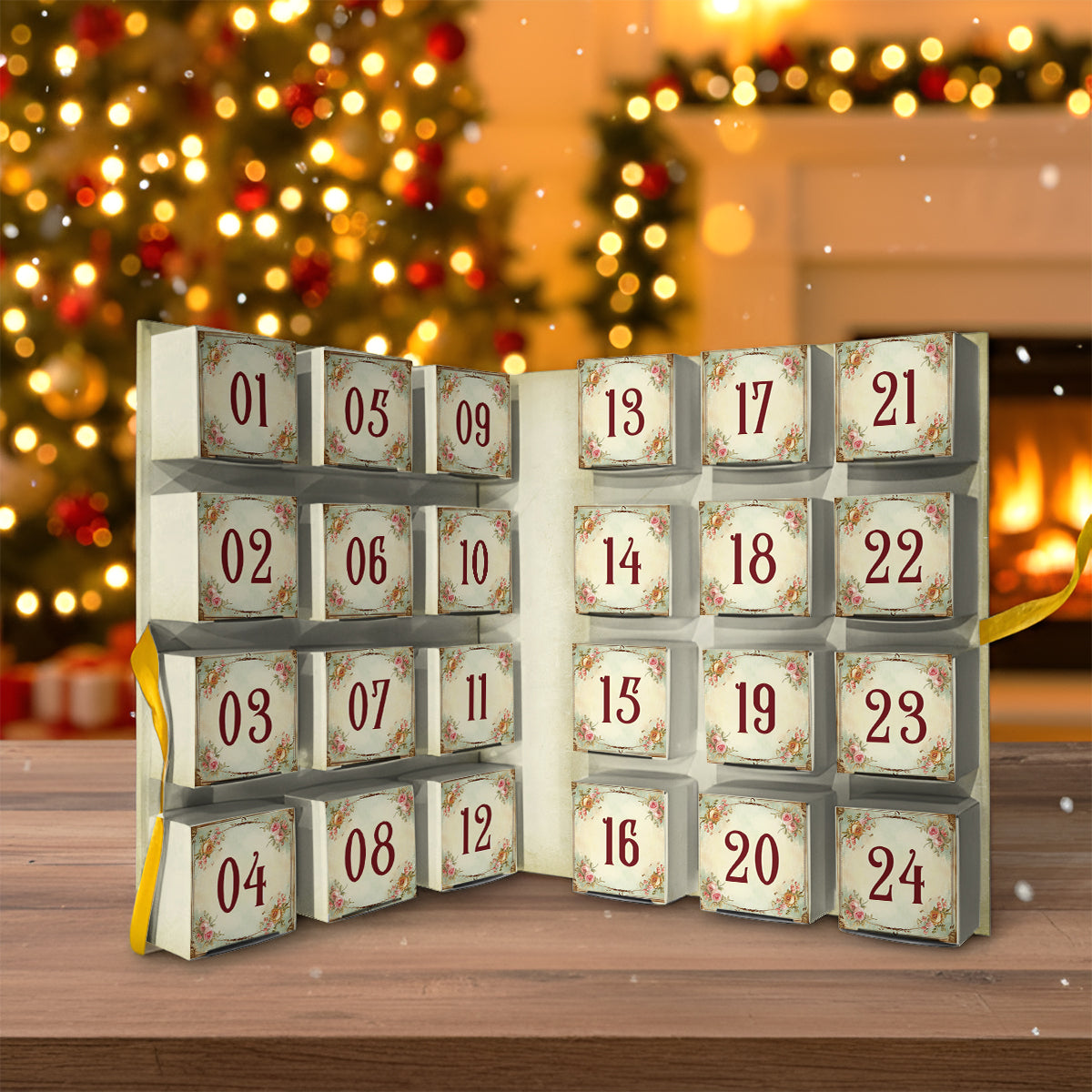 Nähbegeisterung – Personalisierter Näh-Adventskalender zum Falten mit Ornamenten