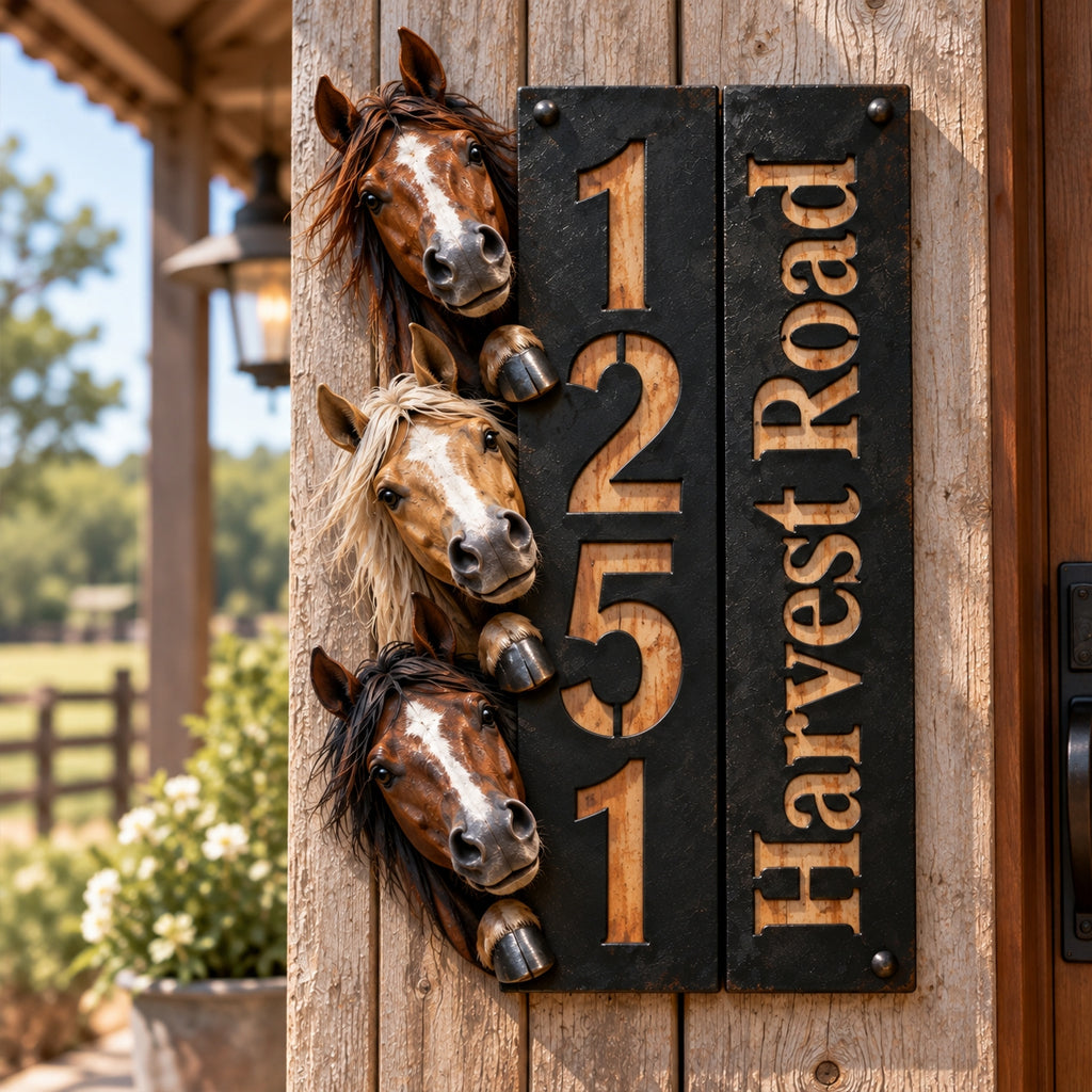 Country Life - Personalized Farmer 3D Printed Cut Metal Sign