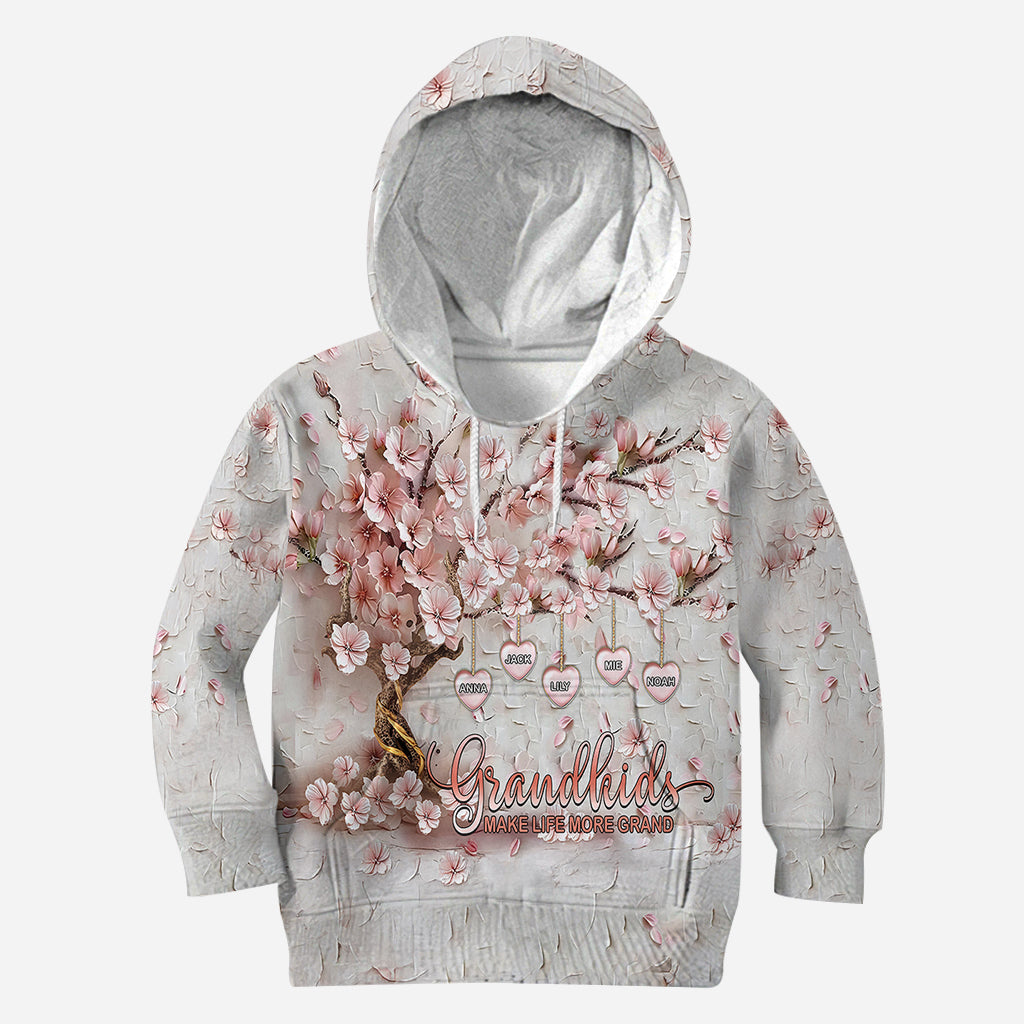 Grandkids Make Life More Grand - Personalized Grandma All Over Shirt