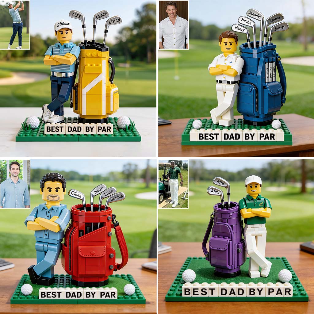Bester Papa - Personalisierte Golf Acrylplakette