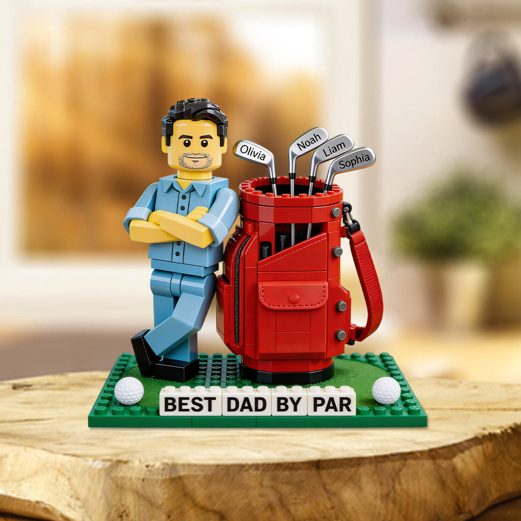 Bester Papa - Personalisierte Golf Acrylplakette