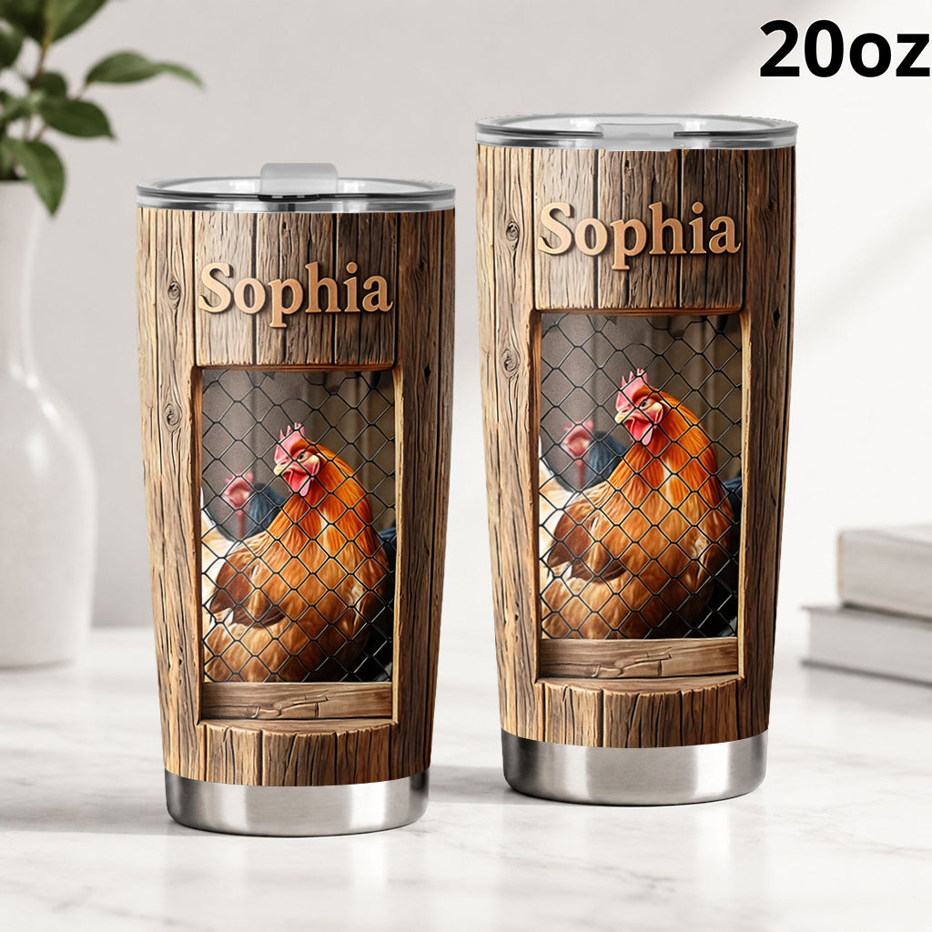 Life Is Better With Chickens - Personalized Chicken Tumbler