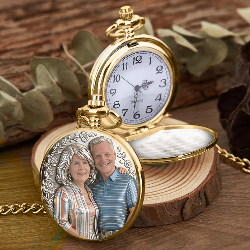 Ich gehöre dir – Keine Rückgabe oder Rückerstattung – Personalisierte Taschenuhr für Paare