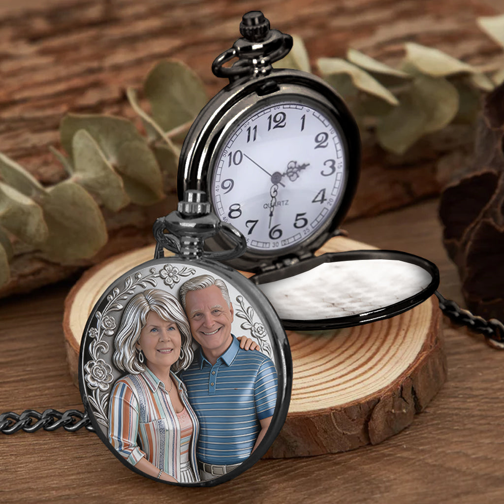 Ich gehöre dir – Keine Rückgabe oder Rückerstattung – Personalisierte Taschenuhr für Paare