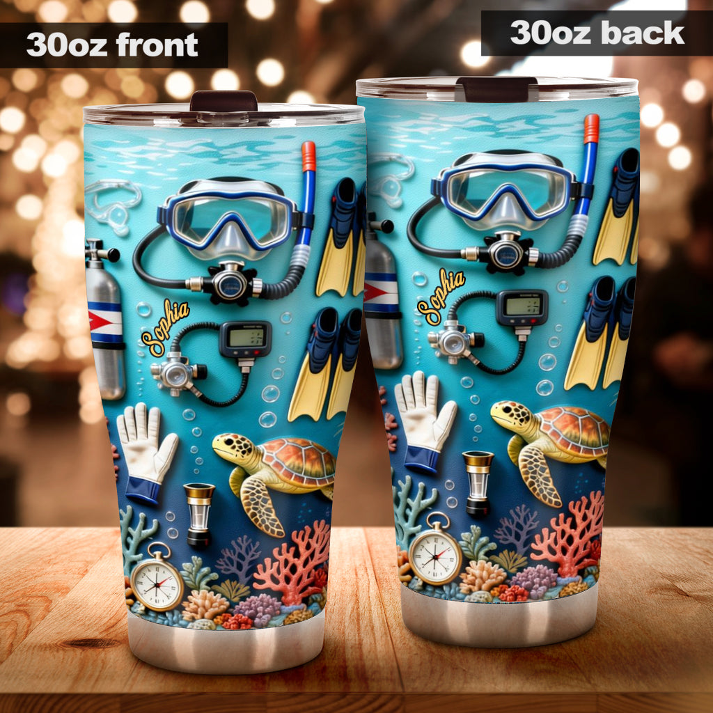 Suba Diving Lovers - Personalisierter Tauchbecher