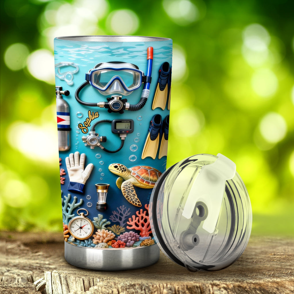 Suba Diving Lovers - Personalisierter Tauchbecher