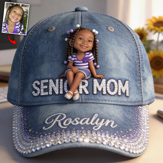 Senior Mom - Personalisierte Abschlusskappe