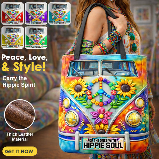 Style hippie, van hippie - Sac fourre-tout hippie personnalisé