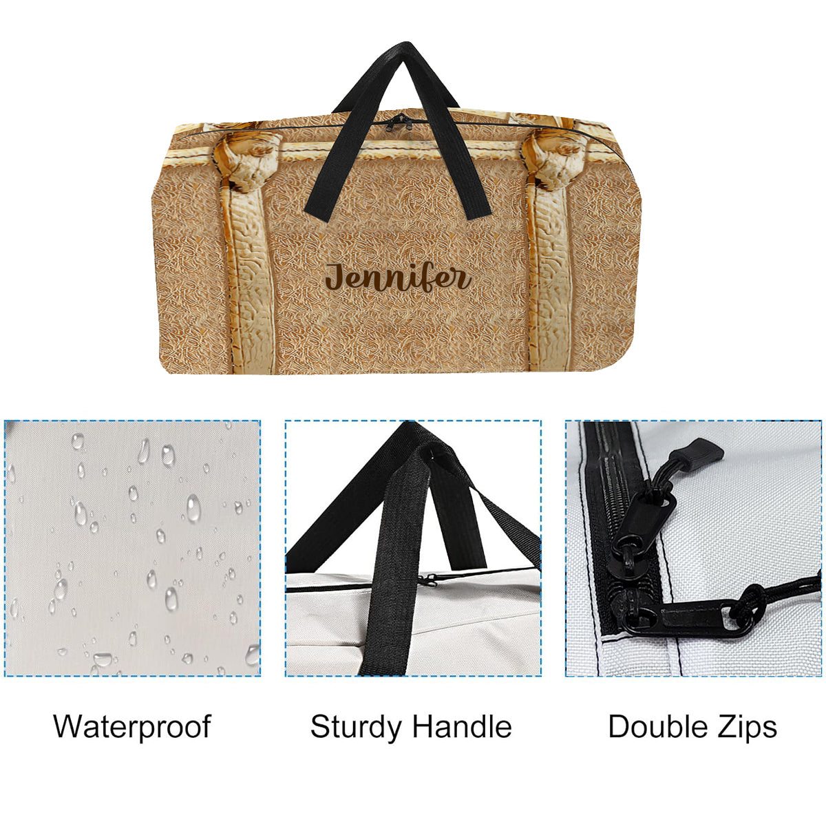 Niedliche Katze – personalisierte Reisetasche mit Katzenmotiv