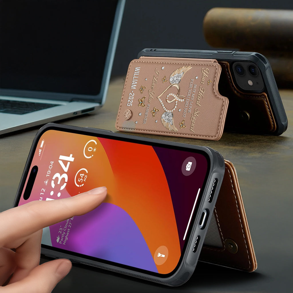 I Love You Forever - Personalized Memorial Wallet Phone Case