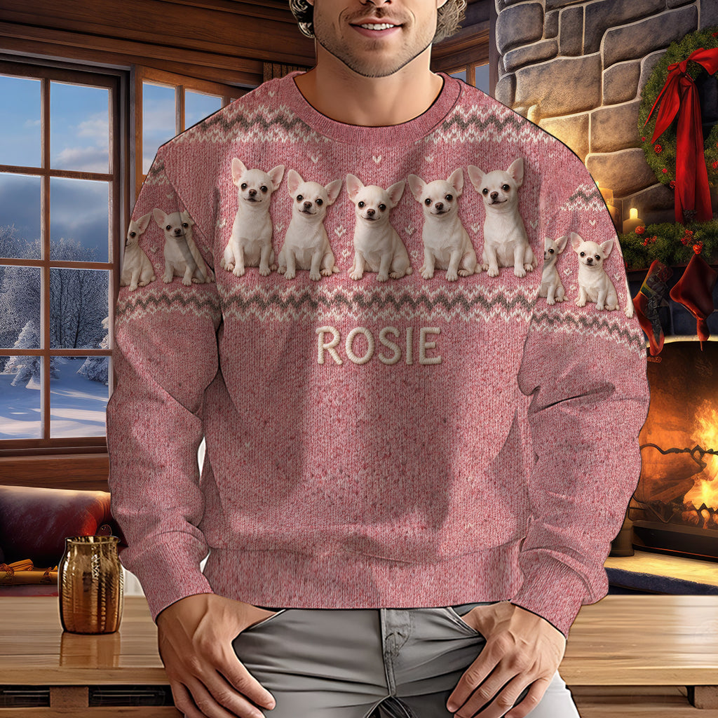 Cold Days Are Better With Dogs - Personalized Dog Ugly Sweater
