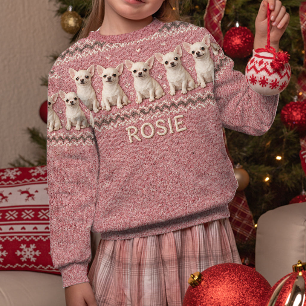 Cold Days Are Better With Dogs - Personalized Dog Ugly Sweater