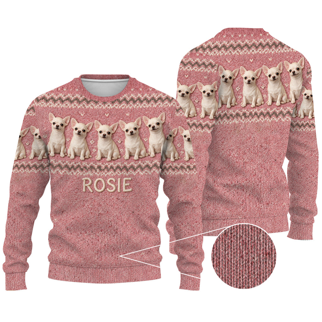 Cold Days Are Better With Dogs - Personalized Dog Ugly Sweater