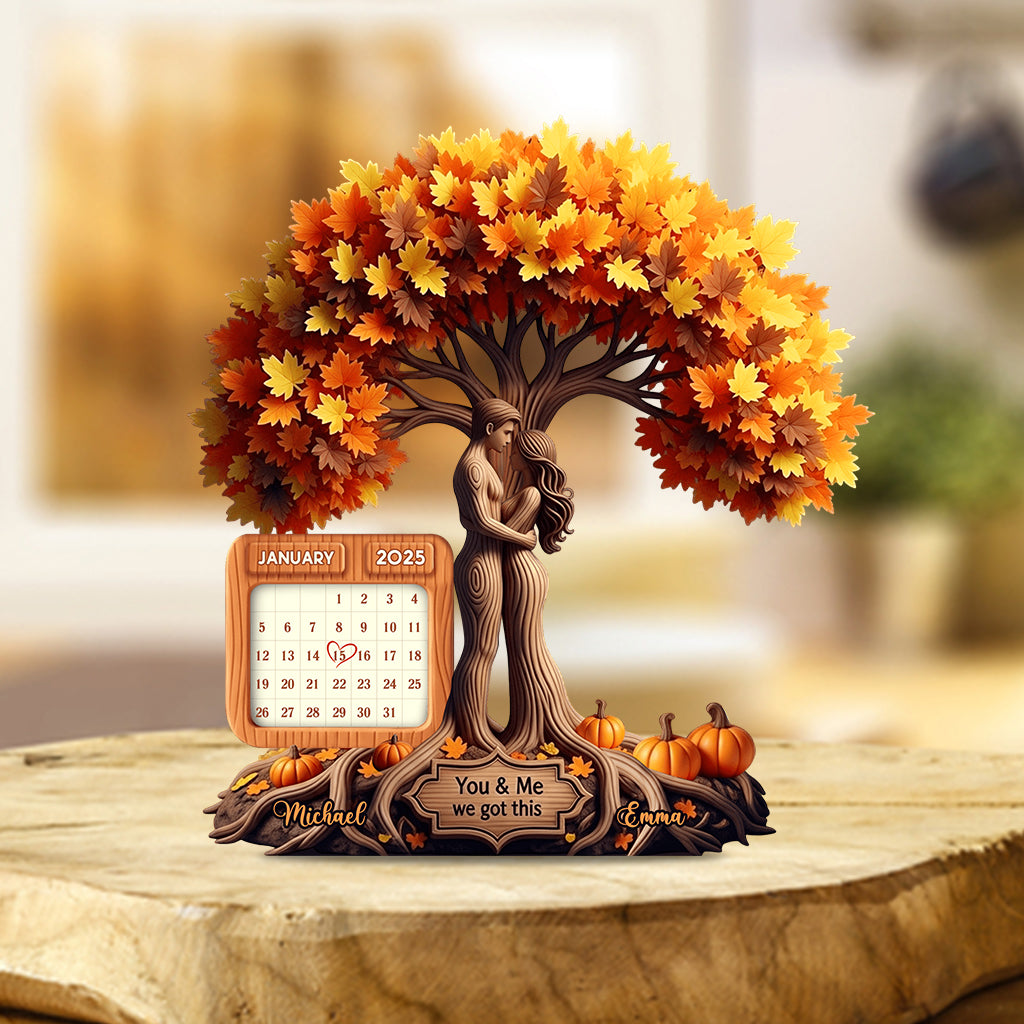 You & Me We Got This - Personalized Couple Custom Shaped Acrylic Plaque