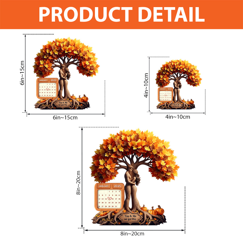 You & Me We Got This - Personalized Couple Custom Shaped Acrylic Plaque