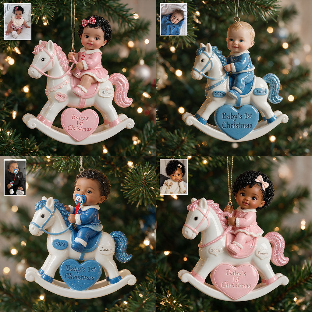 Baby's First Christmas - Personalized Newborn Premium 3D Ornament