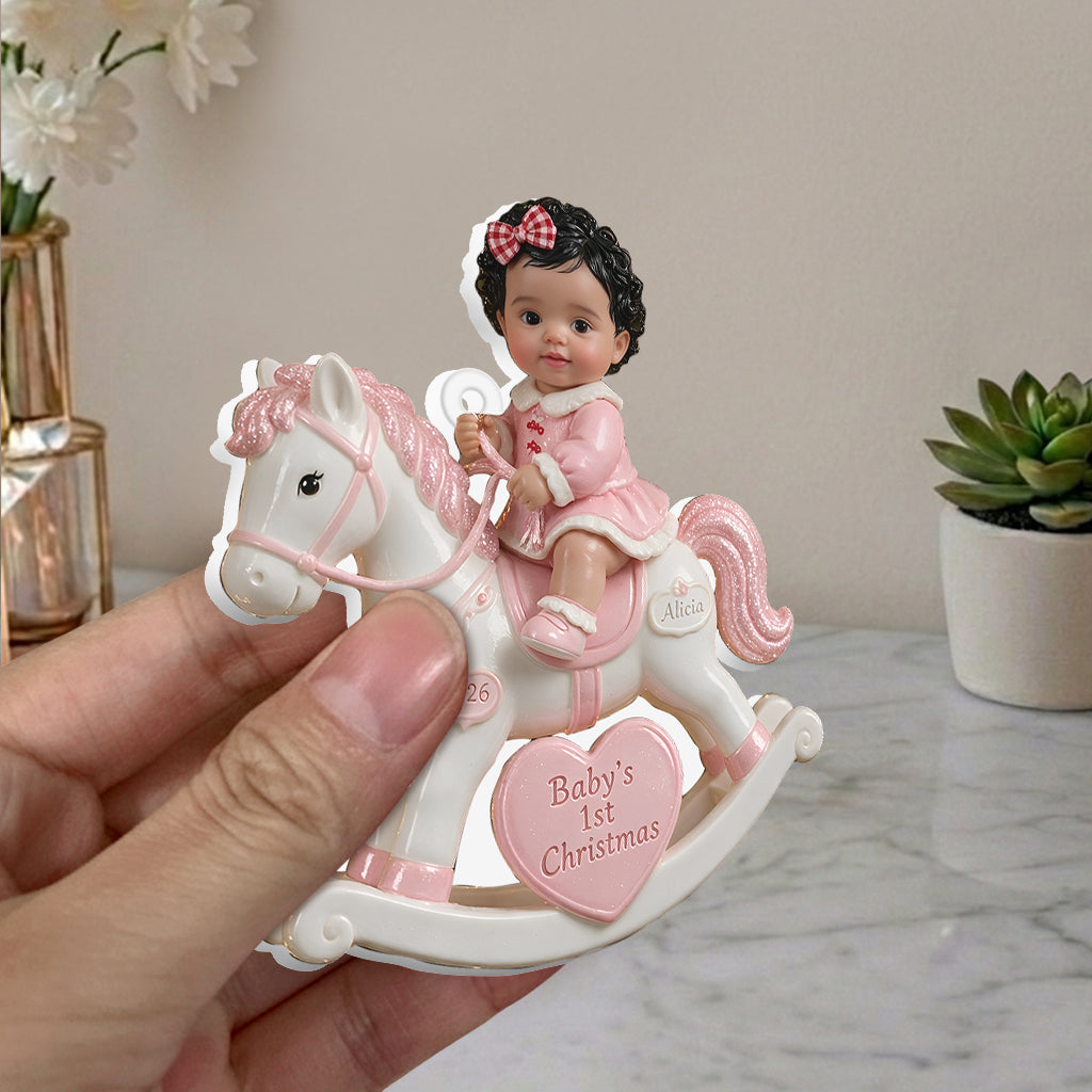 Baby's First Christmas - Personalized Newborn Premium 3D Ornament