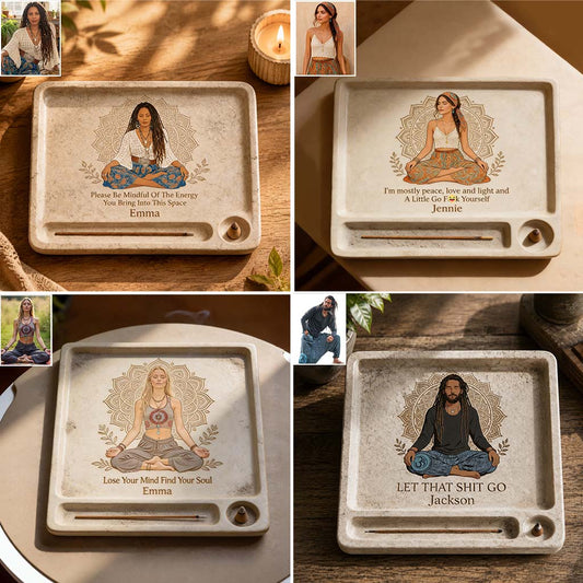 Namaste - Personalisierte Hippie Ablage