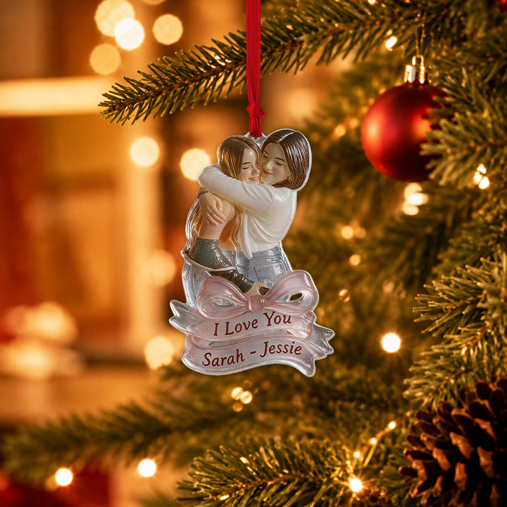 Any Photo - Personalized Bestie Custom Shape Glass Ornament