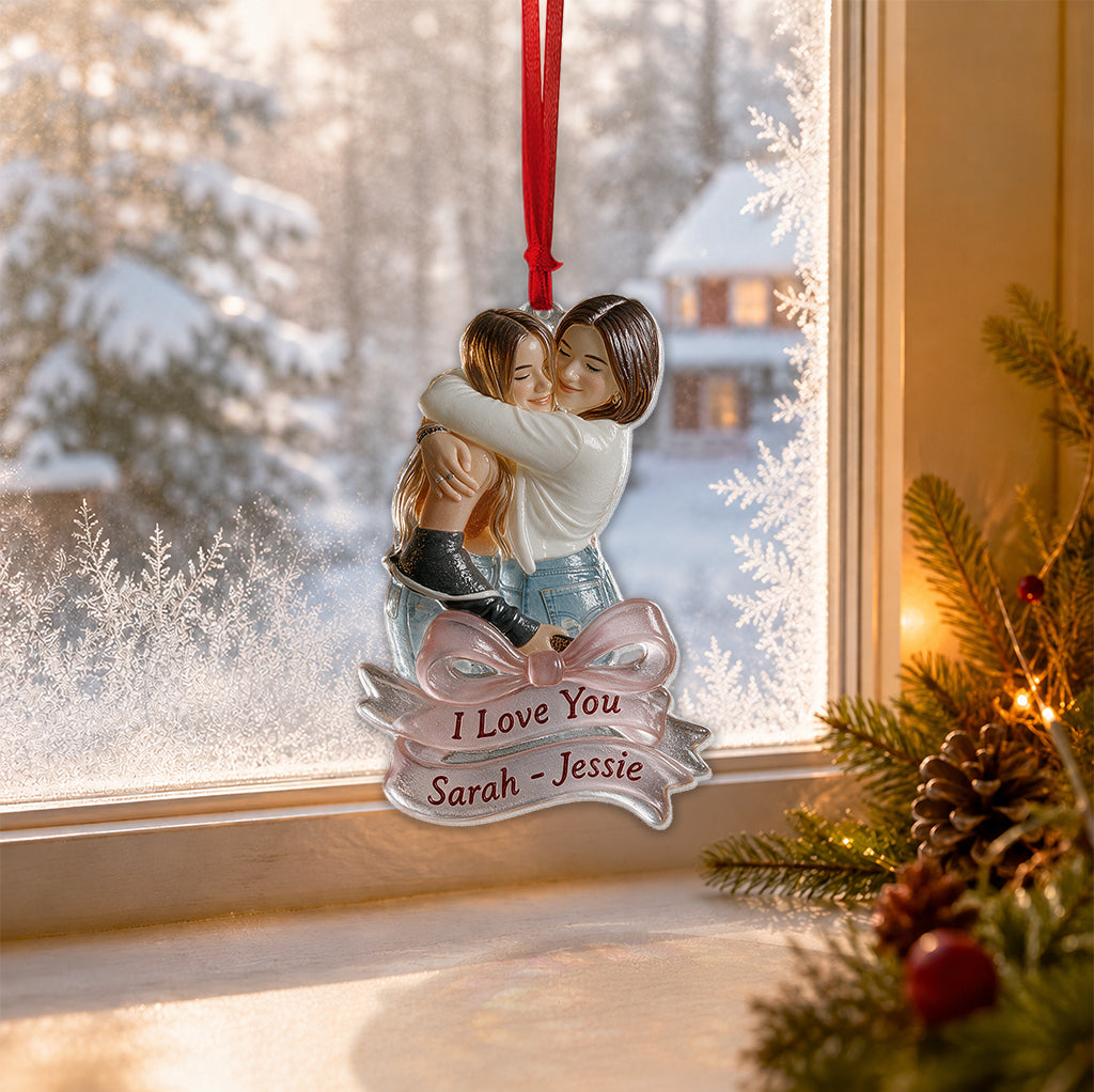Any Photo - Personalized Bestie Custom Shape Glass Ornament