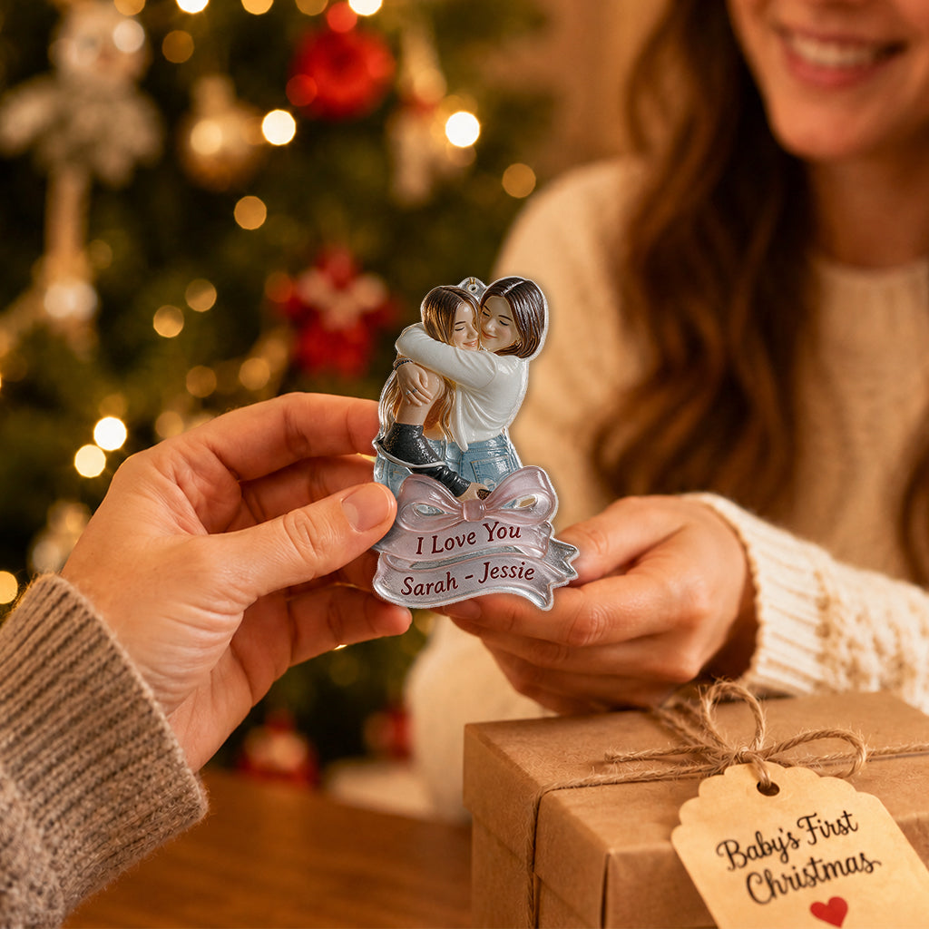 Any Photo - Personalized Bestie Custom Shape Glass Ornament