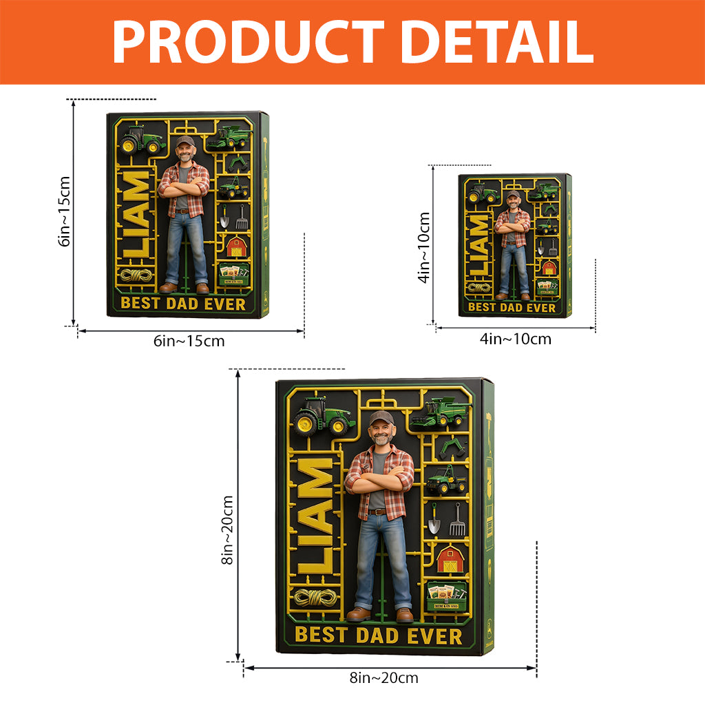 Tractor Dad - Personalized Farmer Custom Shaped Acrylic Plaque