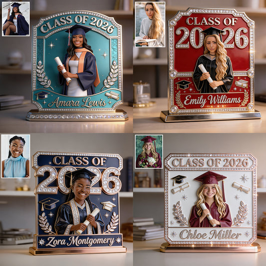 Promotion de la promotion 2026 - Plaque acrylique personnalisée en forme sur mesure