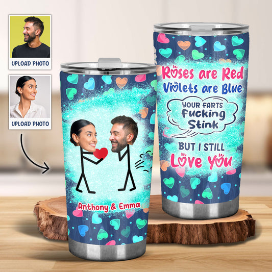 Funny Photo Inserted Couple - Personalized Couple Tumbler