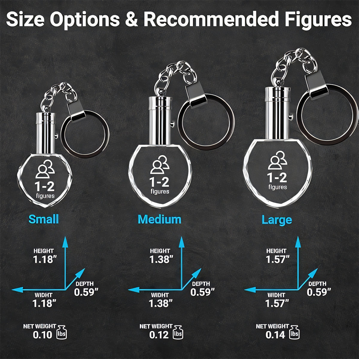 Mother Holding Hands - Personalized Mother LED Light Crystal Keychain