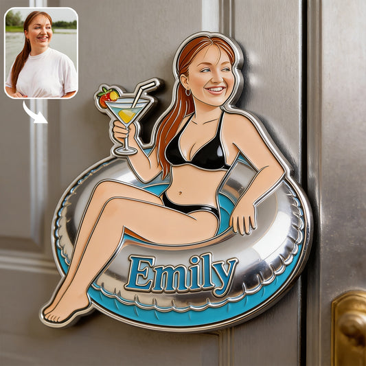 Sommer Vibe - Personalisierter Magnet für Meeresliebhaber