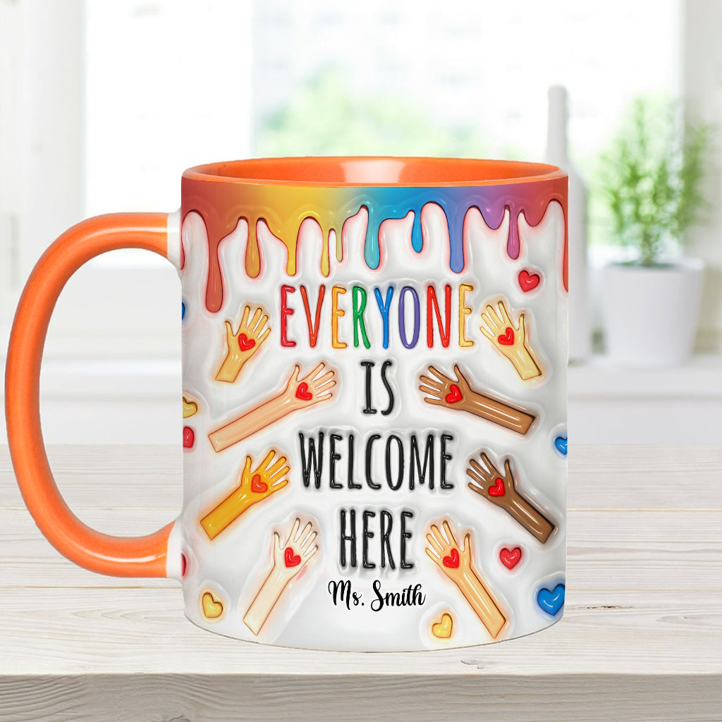 Bienvenue à tous ! - Mug personnalisé pour enseignants