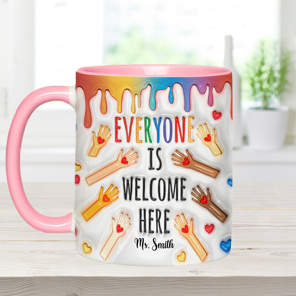 Bienvenue à tous ! - Mug personnalisé pour enseignants