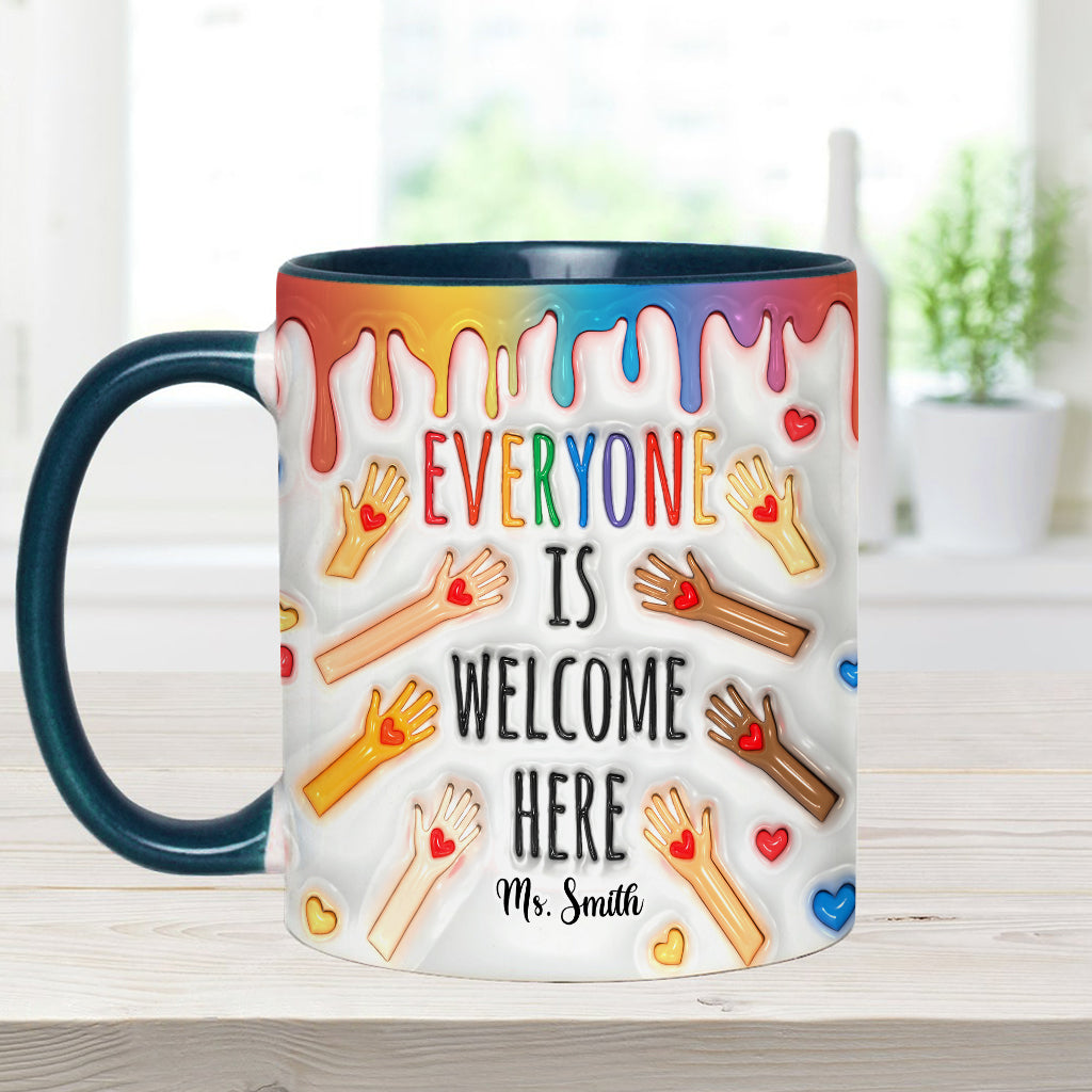 Bienvenue à tous ! - Mug personnalisé pour enseignants
