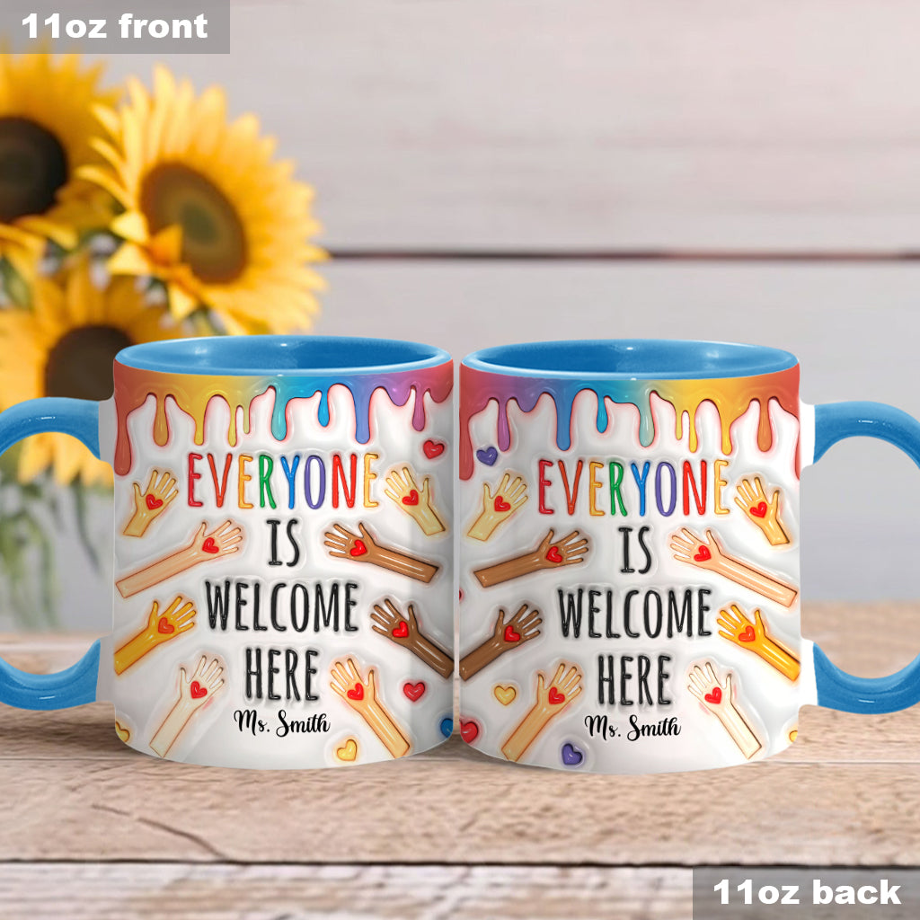Bienvenue à tous ! - Mug personnalisé pour enseignants