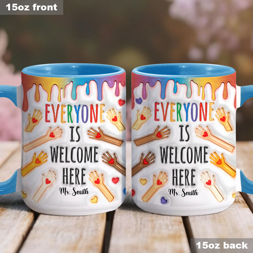 Bienvenue à tous ! - Mug personnalisé pour enseignants